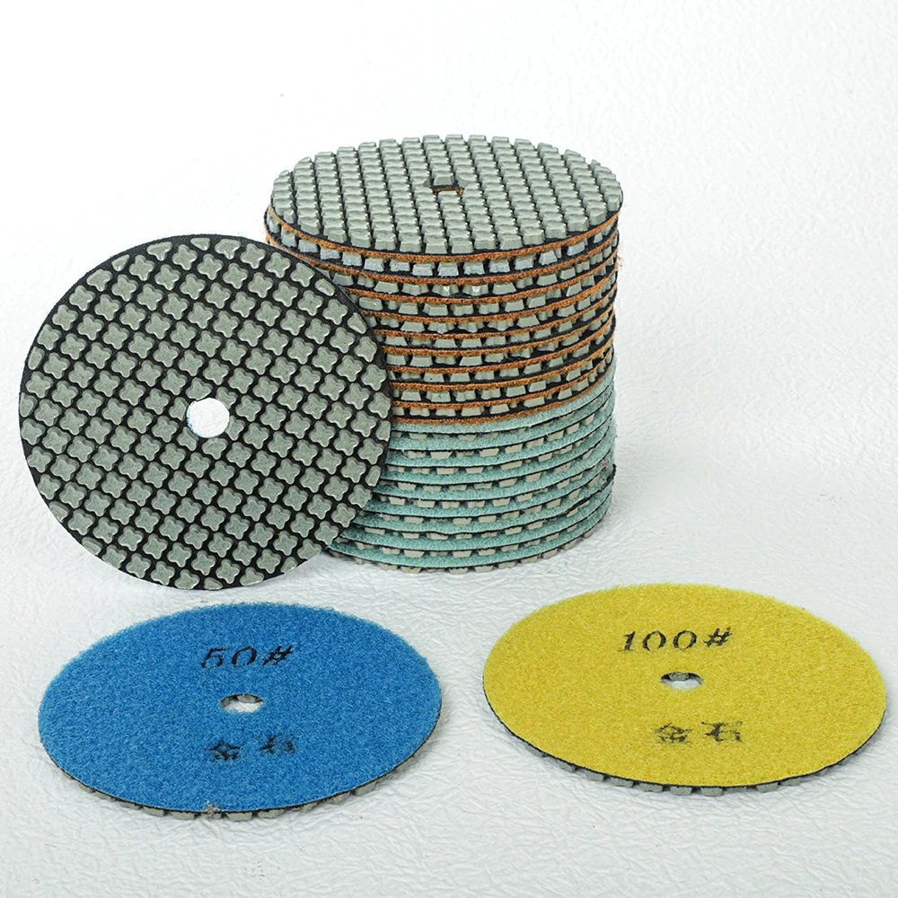 7 Pcs 3 inch 80mm Diamond Dry PoIishing Pad Abrasive Shaped Soft Disc Grinding Sheet For Grinding MarbIe Granite Concrete Stone
7 Pcs 3 inch 80mm Diamond Dry PoIishing Pad Abrasive Shaped Soft Disc Grinding Sheet For Grinding MarbIe Granite Concrete Stone