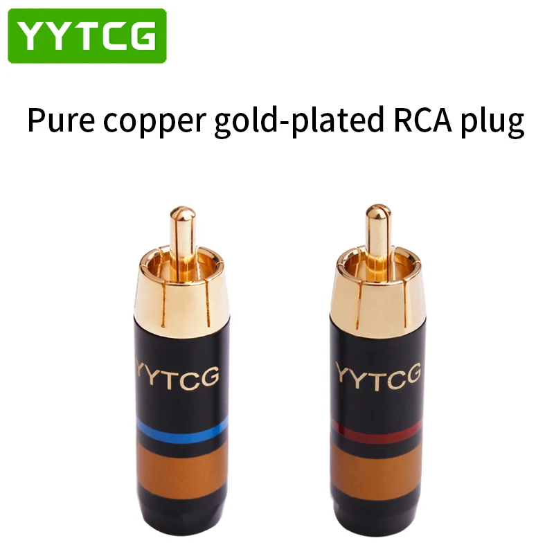 4PCS Copper RCA Plug Audio Cable Male Connector Adapter Connector Soldering Phono Male for 7mm Cable
4PCS Copper RCA Plug Audio Cable Male Connector Adapter Connector Soldering Phono Male for 7mm Cable