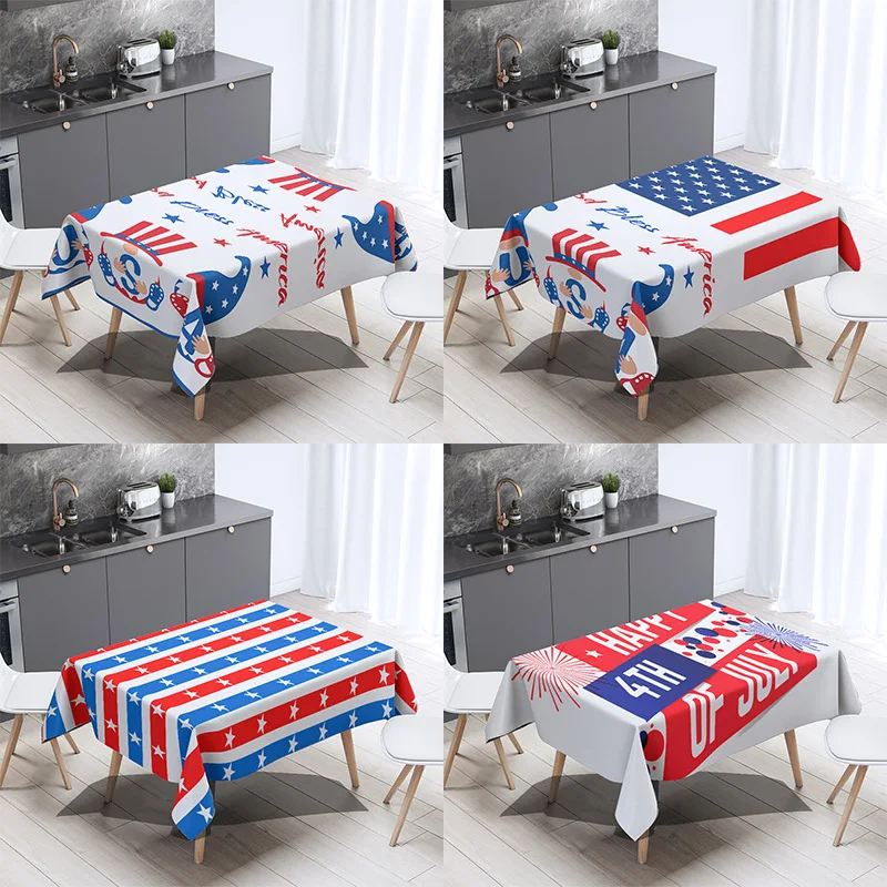 Independence Day Tablecloth Tea Table Table Cloth Holiday Decoration Cloth Nordic Rectangular Dining Table Cloth Nappe De Table 
Independence Day Tablecloth Tea Table Table Cloth Holiday Decoration Cloth Nordic Rectangular Dining Table Cloth Nappe De Table