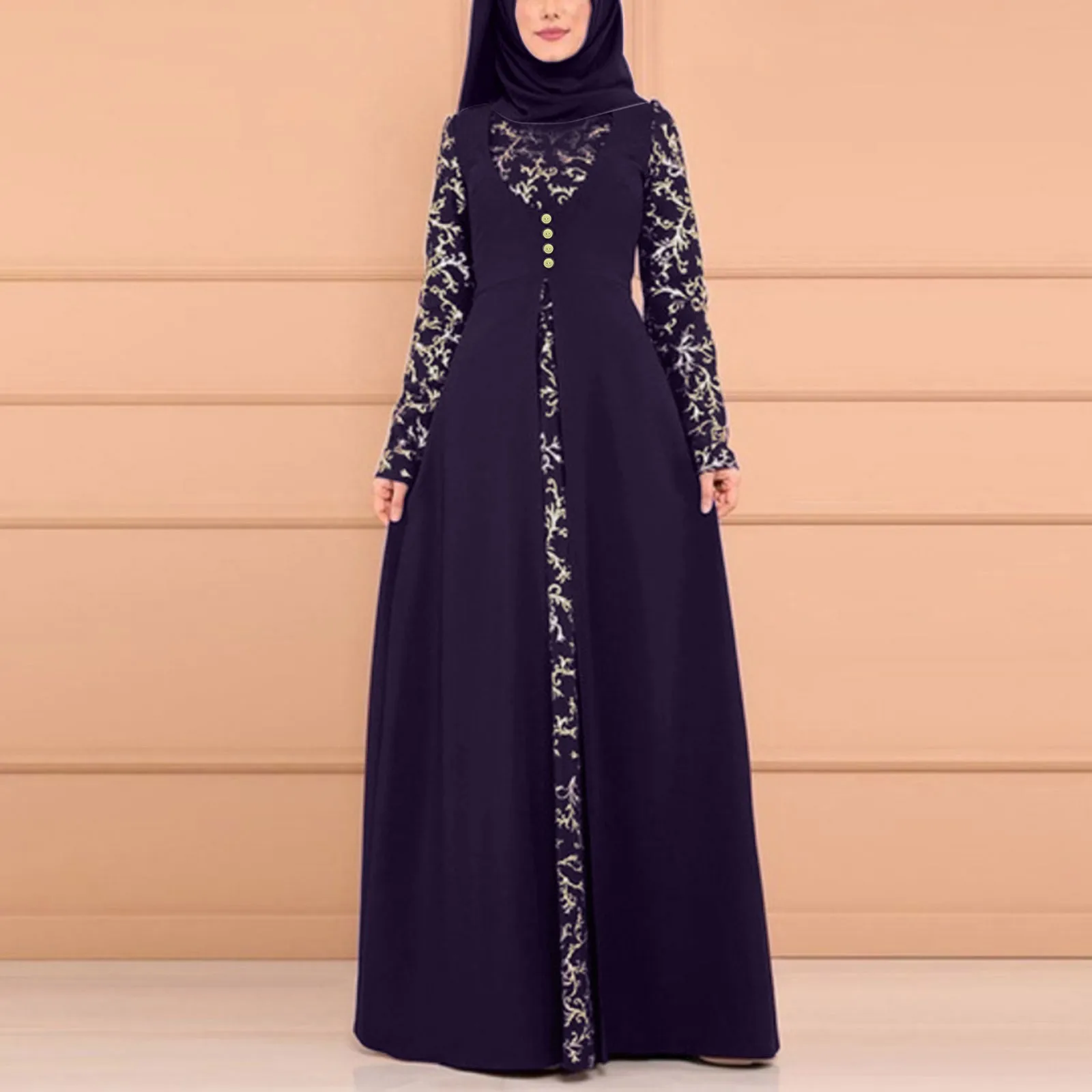 Muslim Women Dress Prayer Garment Abaya Long Khimar Ramadan Arab Gown Abayas Middle Eastern Ethnic Style Islamic Clothes Robe
Muslim Women Dress Prayer Garment Abaya Long Khimar Ramadan Arab Gown Abayas Middle Eastern Ethnic Style Islamic Clothes Robe