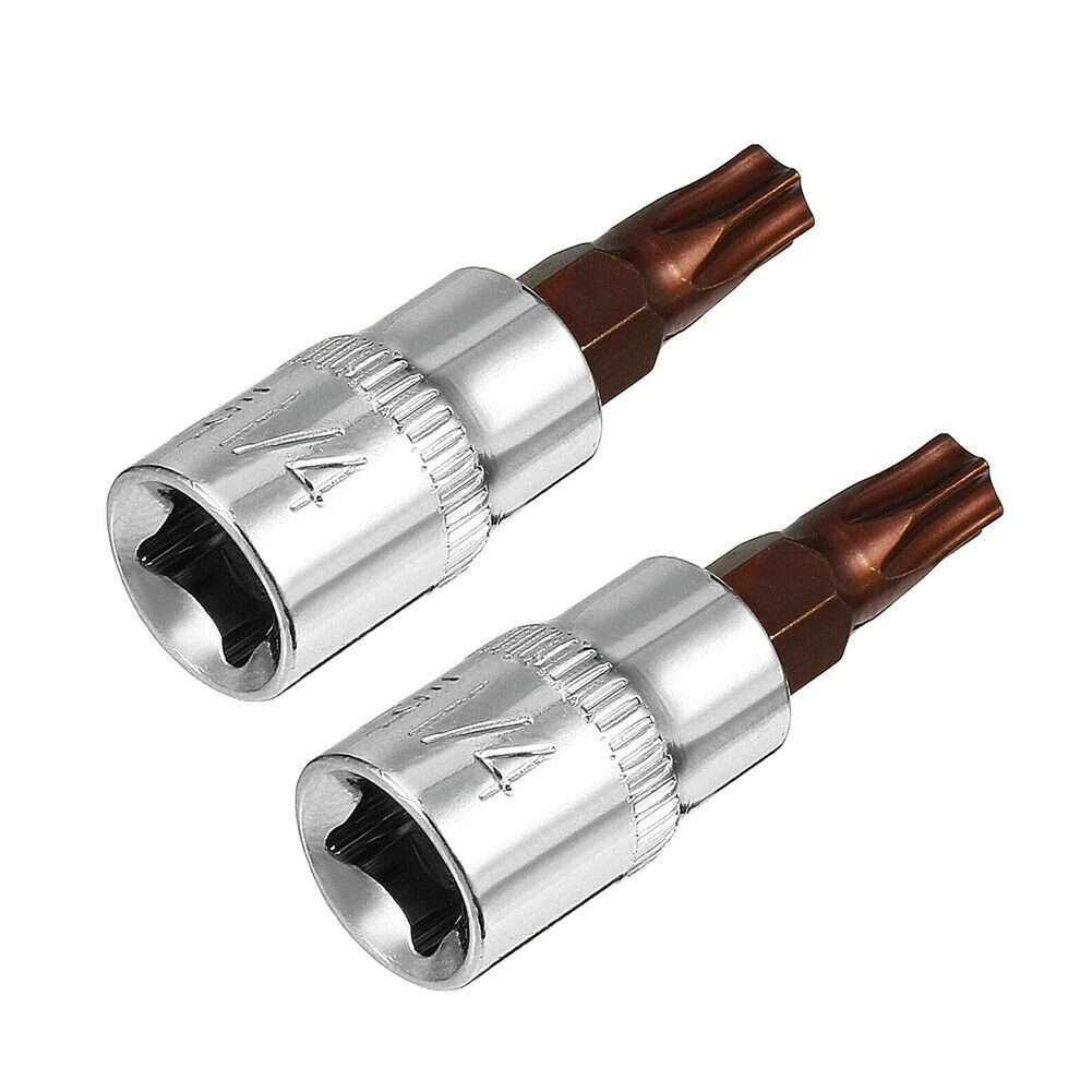 2Pcs Socket Parts Pratical Replacement T30 Bit Sockets Accessories High Quality Torx Bit 1/4 Inch Drive Supplies
2Pcs Socket Parts Pratical Replacement T30 Bit Sockets Accessories High Quality Torx Bit 1/4 Inch Drive Supplies