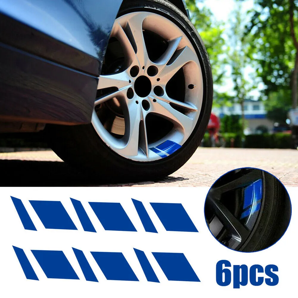 6PCS Reflective Car Wheel Rim Vinyl Precision Cut Decal Sticker Pressure Activated Adhesive Auto Red Accessories For 16"-21"Rims
6PCS Reflective Car Wheel Rim Vinyl Precision Cut Decal Sticker Pressure Activated Adhesive Auto Red Accessories For 16"-21"Rims