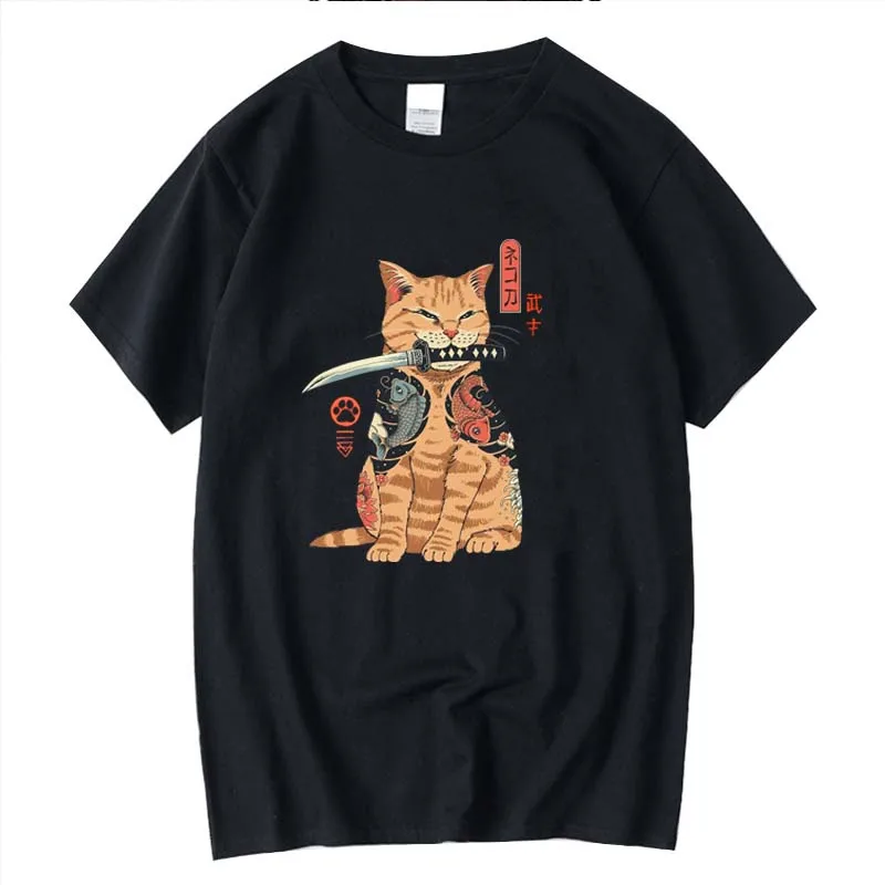 Men's high quality T-shirts 100% cotton short sleeve cool knife cat print loose cat men tshirt o-neck t-shirt tee shirts tops
Men's high quality T-shirts 100% cotton short sleeve cool knife cat print loose cat men tshirt o-neck t-shirt tee shirts tops