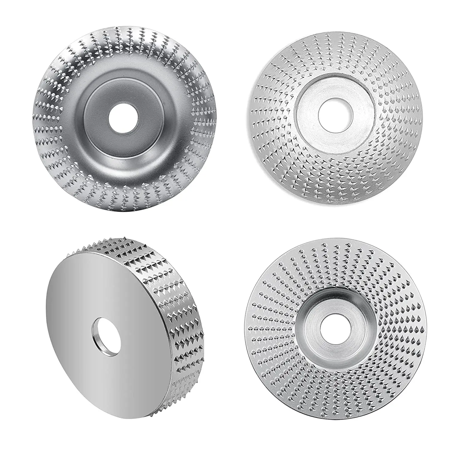 4 Pieces Wood Grinding Shaping Disk Grinder Wheel Disc Wood Shaping Wheel for Angle Grinders with 5/8inch Arbor 
4 Pieces Wood Grinding Shaping Disk Grinder Wheel Disc Wood Shaping Wheel for Angle Grinders with 5/8inch Arbor