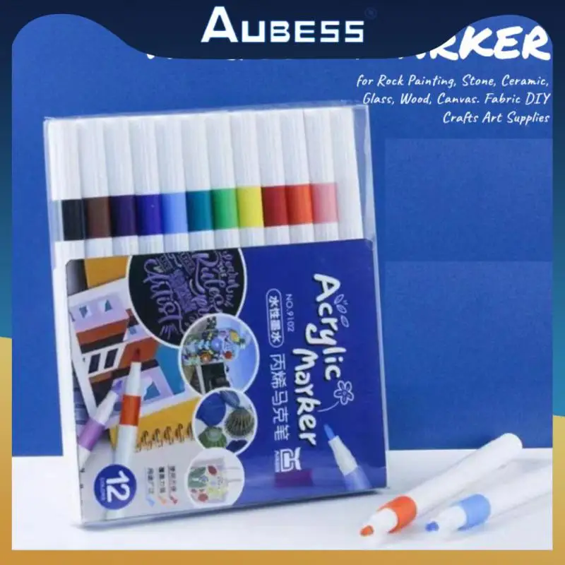 Waterproof Acrylic Marker Diy Paint Marker For Painting Stone Marker Set 12/24 Colors Art Painting Supplies Art Supplies 
Waterproof Acrylic Marker Diy Paint Marker For Painting Stone Marker Set 12/24 Colors Art Painting Supplies Art Supplies