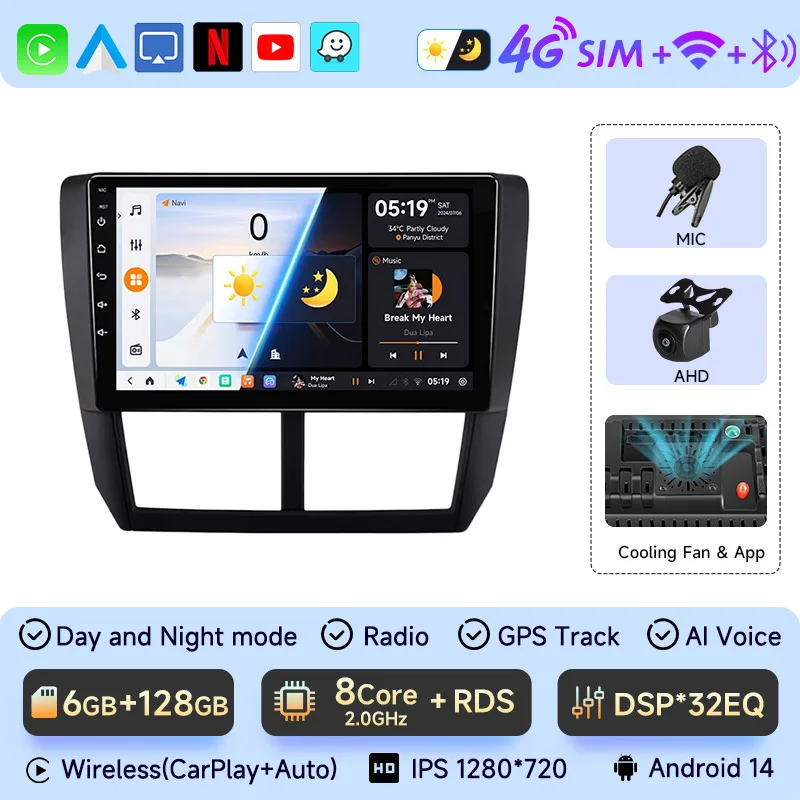 JIUYIN Android 13 Carplay Автомагнитола для Subaru Forester 3 SH 2007-2013 для Impreza GH GE 2 Din мультимедийный плеер 2 din головное устройство
JIUYIN Android 13 Carplay Автомагнитола для Subaru Forester 3 SH 2007-2013 для Impreza GH GE 2 Din мультимедийный плеер 2 din головное устройство