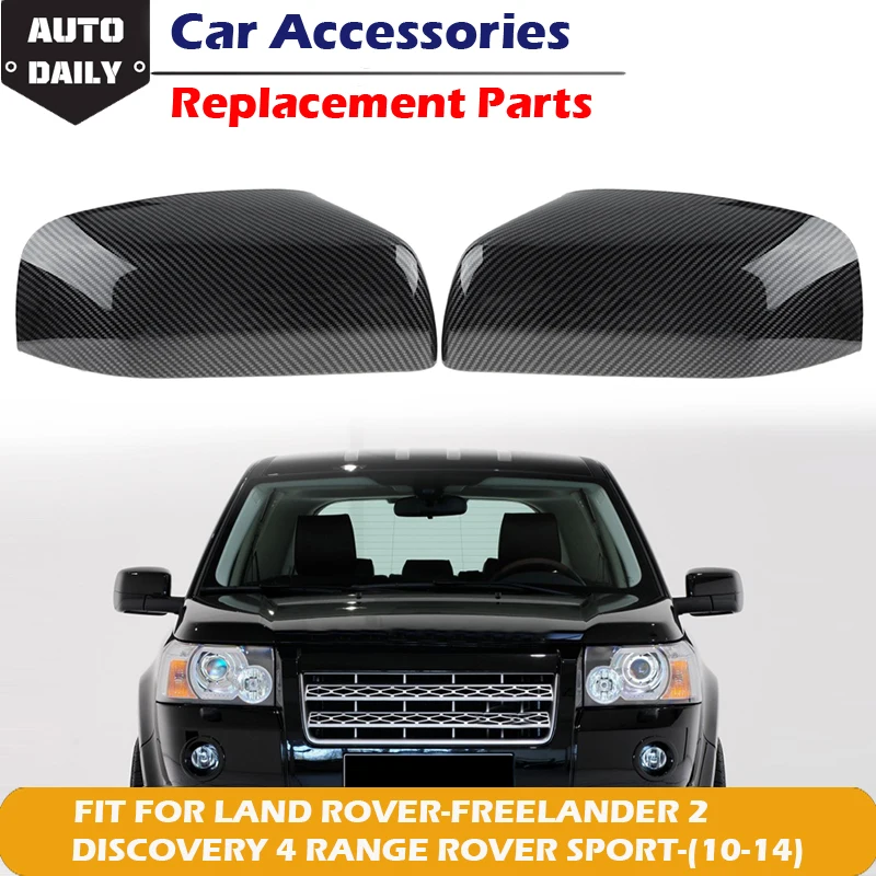 

Rhyming Fit For Land Range Rover Discovery 4 Sport Freelander 2 LR2 LR4 2010-2014 Side Rearview Mirror Cover Wing Mirrors Caps