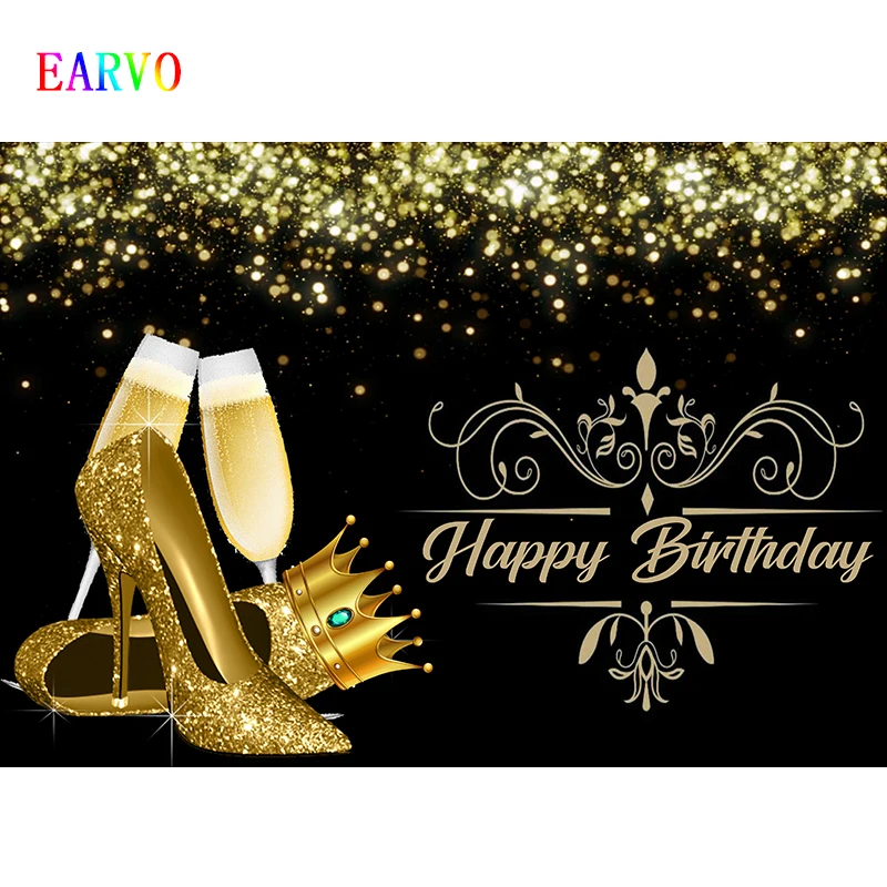 Luxury Birthday Backdrop Gold High Heels Champagne Surprise Lady Birthday Party Wall Decor Photography Background Studio Photos
Luxury Birthday Backdrop Gold High Heels Champagne Surprise Lady Birthday Party Wall Decor Photography Background Studio Photos