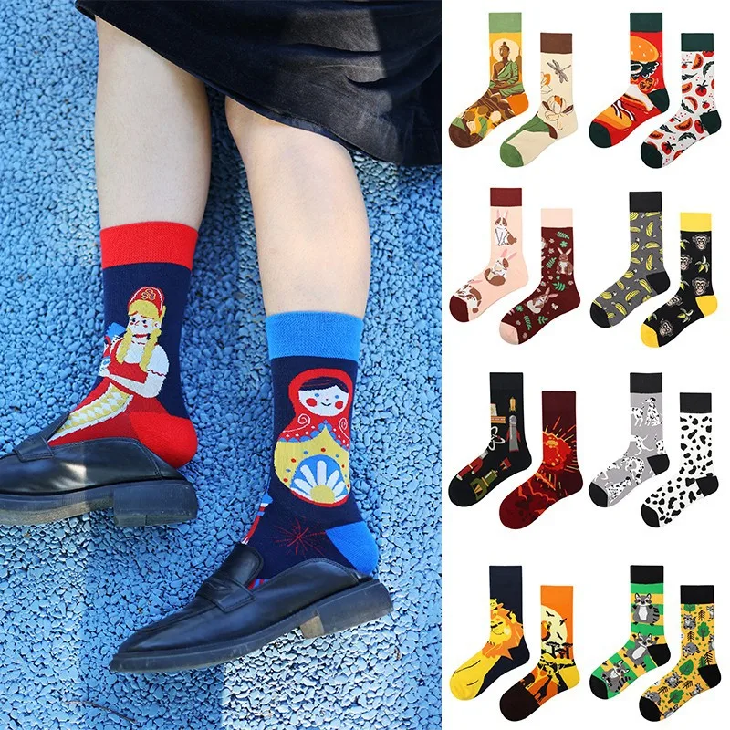 Original Fashion Asymmetrical Color Creative Retro Fashion Personality Rabbit Couple AB Medium Long Cotton Socks basketball
Original Fashion Asymmetrical Color Creative Retro Fashion Personality Rabbit Couple AB Medium Long Cotton Socks basketball