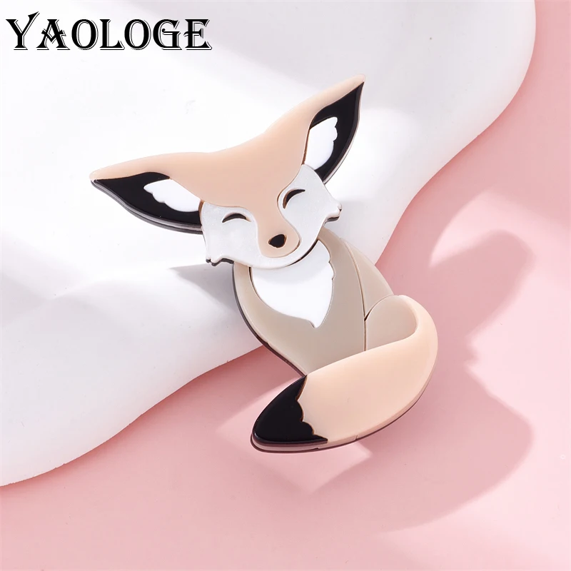 YAOLOGE Acrylic Cartoon Khaki Fox Brooches For Women Men New Design Animal Pins Badges Handmade Jewelry Party Gifts Accessories
YAOLOGE Acrylic Cartoon Khaki Fox Brooches For Women Men New Design Animal Pins Badges Handmade Jewelry Party Gifts Accessories