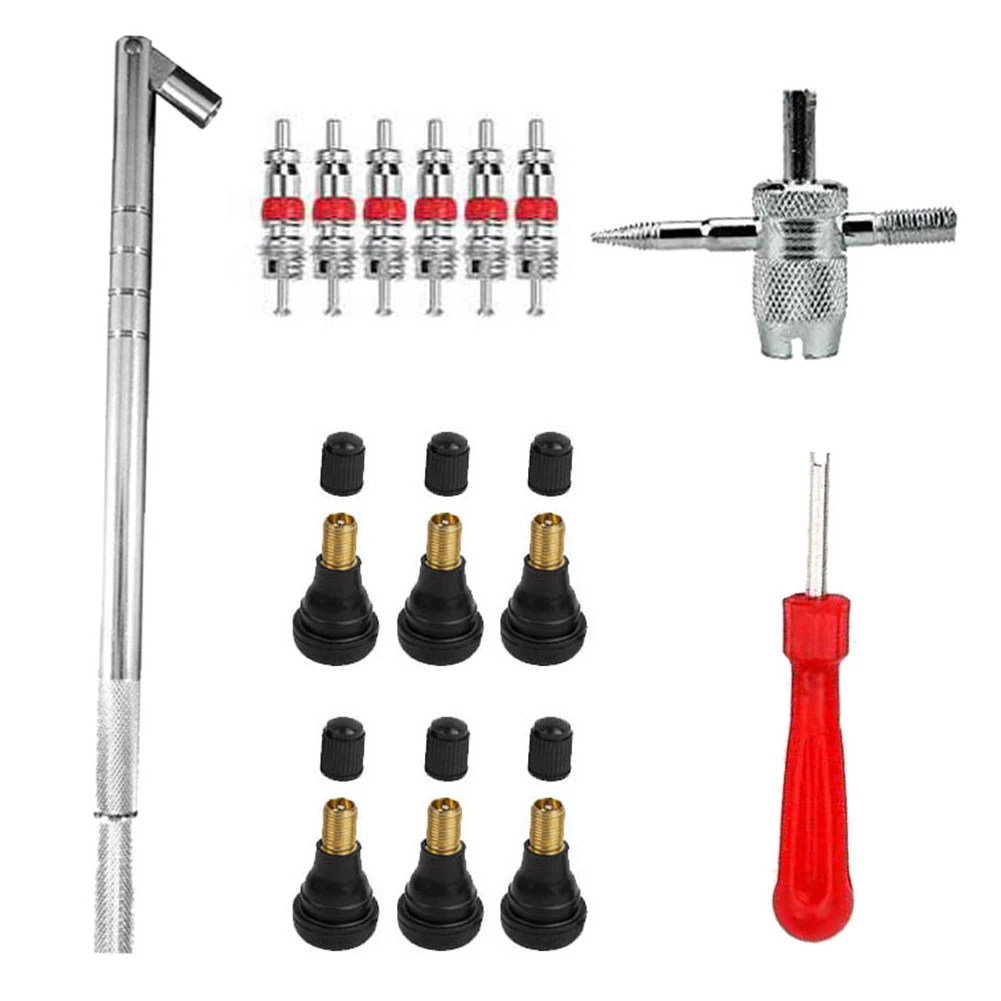 15pcs Set Tire Valve Stem Installation Tool Remover Repair Puller Car Plug Core Car Tire Repair Tools
15pcs Set Tire Valve Stem Installation Tool Remover Repair Puller Car Plug Core Car Tire Repair Tools