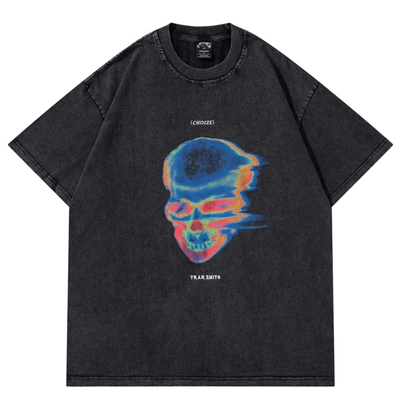 Summer Mens Oversized T-Shirt Skull Print Retro Washed Tees Harajuku T-shirt 2022 Streetwear Loose Short Sleeve Unisex Tops
Summer Mens Oversized T-Shirt Skull Print Retro Washed Tees Harajuku T-shirt 2022 Streetwear Loose Short Sleeve Unisex Tops