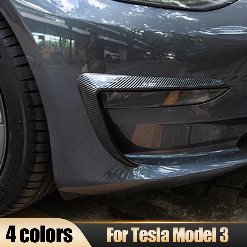 1Pair Car Front Bumper Lip Spoiler Bumper Side Canards Fog Light Cover Decorative Exterior for Tesla Model 3 17-22 Accessories
1Pair Car Front Bumper Lip Spoiler Bumper Side Canards Fog Light Cover Decorative Exterior for Tesla Model 3 17-22 Accessories