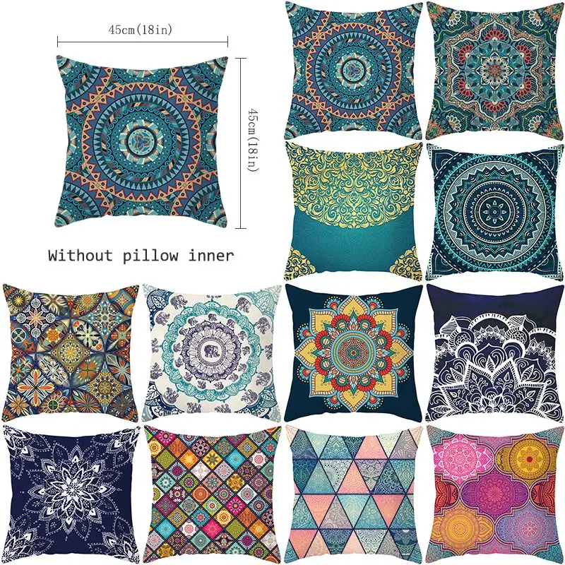 YWZN Mandala Printing Decorative Pillowcase India Mandala Pillow Case Polyester Mandala Pattern Pillow Cover kussensloop
YWZN Mandala Printing Decorative Pillowcase India Mandala Pillow Case Polyester Mandala Pattern Pillow Cover kussensloop