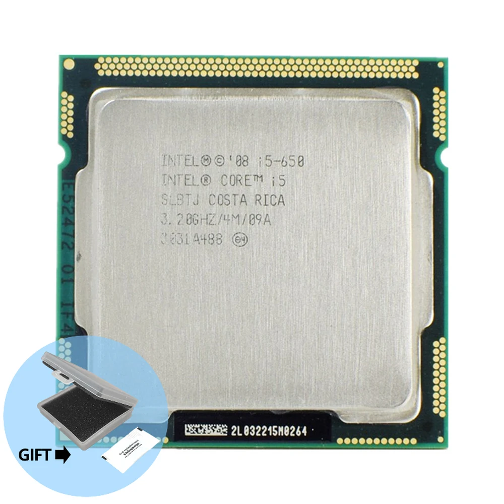 Кэш-память LGA1156 32 нм 73 Вт, процессор для настольного компьютера, разобранные детали, процессор Intel Core i5-650, i5 650, 3,2 ГГц, 4 Мб
Кэш-память LGA1156 32 нм 73 Вт, процессор для настольного компьютера, разобранные детали, процессор Intel Core i5-650, i5 650, 3,2 ГГц, 4 Мб