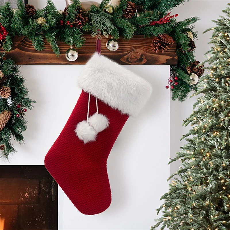 Christmas Knitting Stocking Sack Xmas Gift Candy Bag Christmas Decorations for Home Navidad Sock Christmas Tree Decor Products
Christmas Knitting Stocking Sack Xmas Gift Candy Bag Christmas Decorations for Home Navidad Sock Christmas Tree Decor Products