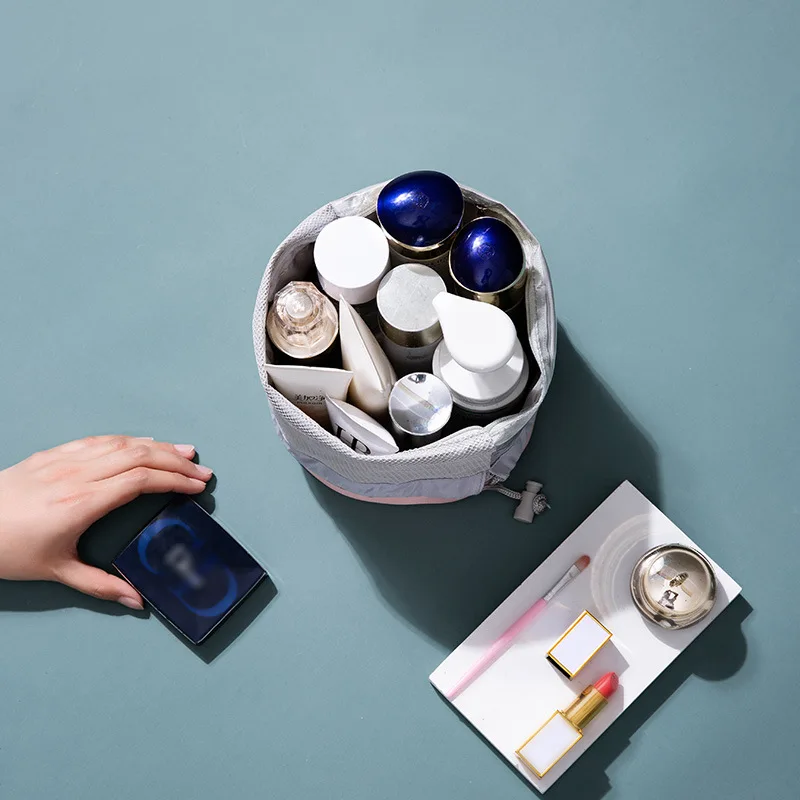 Large-capacity Cosmetic Bag Toiletries Portable Drawstring Storage Bag Travel Home Cylinder Storage Bag
Large-capacity Cosmetic Bag Toiletries Portable Drawstring Storage Bag Travel Home Cylinder Storage Bag