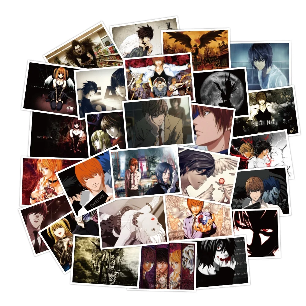 30pcs Japanese Anime DEATH NOTE Stickers For Refrigerator Car Helmet DIY Gift Box Bicycle Guitar Notebook Skate Trunk Sticker
30pcs Japanese Anime DEATH NOTE Stickers For Refrigerator Car Helmet DIY Gift Box Bicycle Guitar Notebook Skate Trunk Sticker