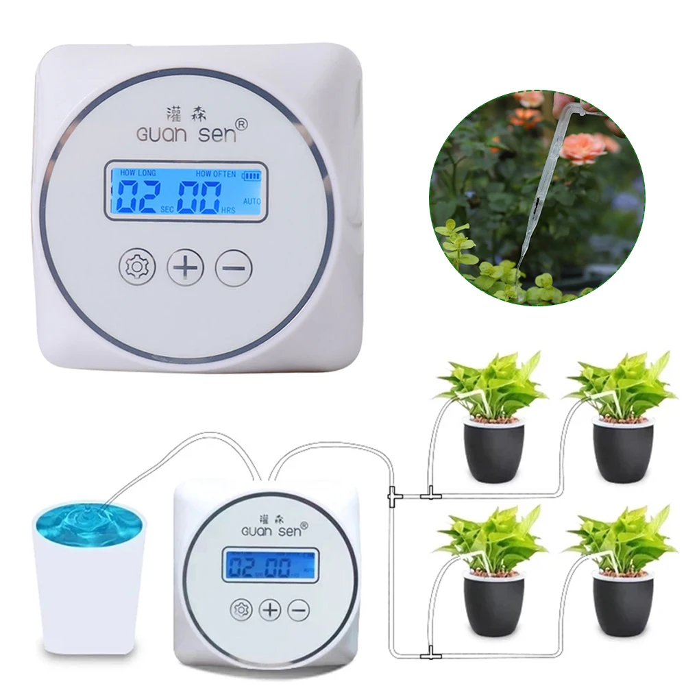 Automatic Drip Irrigation Kit Adjustable Watering System with Programmable Timer USB Power Supply for Potted Plants Flowers
Automatic Drip Irrigation Kit Adjustable Watering System with Programmable Timer USB Power Supply for Potted Plants Flowers
