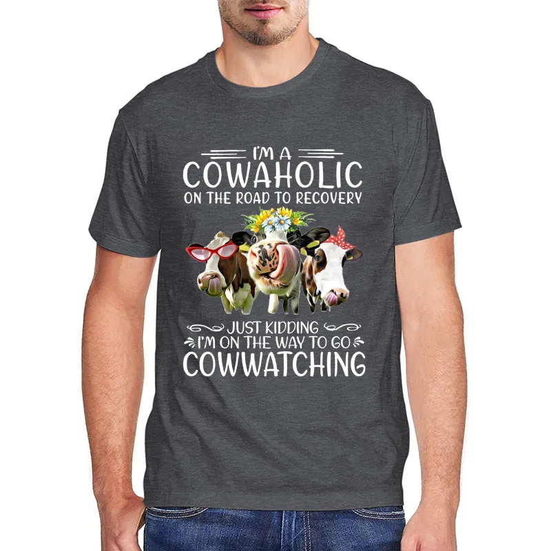 Unisex I'm A Cow Aholic on The Road To Recovery Funny Cow Heifer Shirt Men's Cotton Novelty T-Shirt Animal Graphic Women Tee Top
Unisex I'm A Cow Aholic on The Road To Recovery Funny Cow Heifer Shirt Men's Cotton Novelty T-Shirt Animal Graphic Women Tee Top