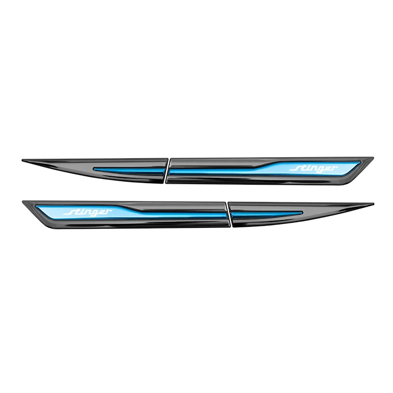2 шт., значок на дверь автомобиля, боковое лезвие, защитный кузов автомобиля, металлическая наклейка для Kia Stinger, автомобильные аксессуары
2 шт., значок на дверь автомобиля, боковое лезвие, защитный кузов автомобиля, металлическая наклейка для Kia Stinger, автомобильные аксессуары