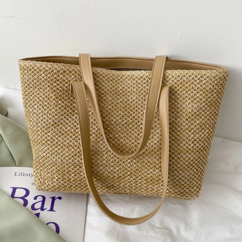 Summer Women's Tote Bags Leisure Straw Woven Handbags Beach Travel Bags Women's Handbags Shopping Bags
Summer Women's Tote Bags Leisure Straw Woven Handbags Beach Travel Bags Women's Handbags Shopping Bags