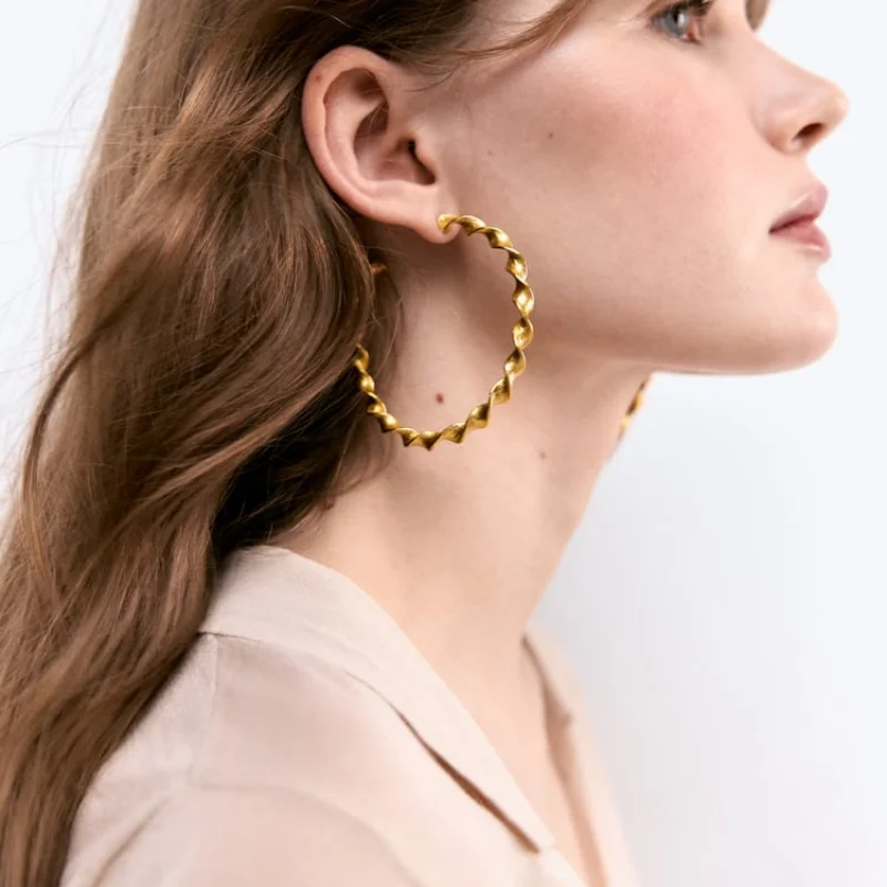 2023 New Fashion Metal Twist Texture Round Hoop Earrings for Women Holiday Party Jewelry ZA Earrings
2023 New Fashion Metal Twist Texture Round Hoop Earrings for Women Holiday Party Jewelry ZA Earrings