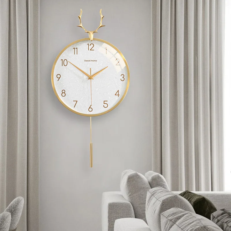 Nordic clocks, luxury wall clocks, creative living room, modern simple wall watches, fashionable deer head decorative clocks
Nordic clocks, luxury wall clocks, creative living room, modern simple wall watches, fashionable deer head decorative clocks