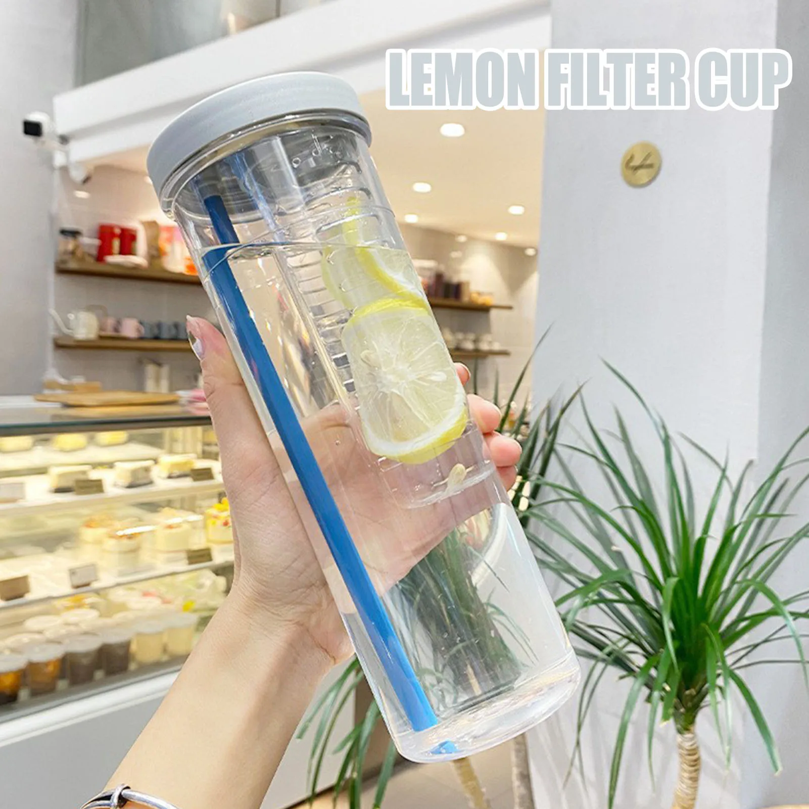 Transparent Water Cup With Straw Portable Water Straw Cup Reusable Drinking Cup For Milk Tea Water Juice Easy To Clean Portable 
Transparent Water Cup With Straw Portable Water Straw Cup Reusable Drinking Cup For Milk Tea Water Juice Easy To Clean Portable