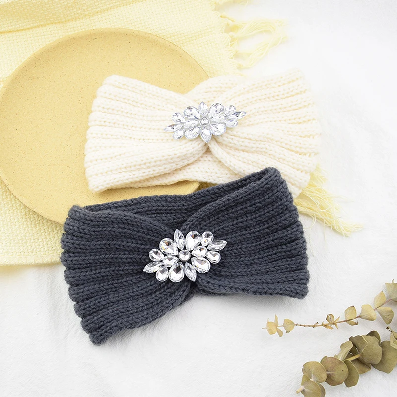 Soft Rhinestone Knitted Knot Cross Headband For Women Headwraps Autumn Winter Girls Turban Elastic Hair Bands Hair Accessories
Soft Rhinestone Knitted Knot Cross Headband For Women Headwraps Autumn Winter Girls Turban Elastic Hair Bands Hair Accessories