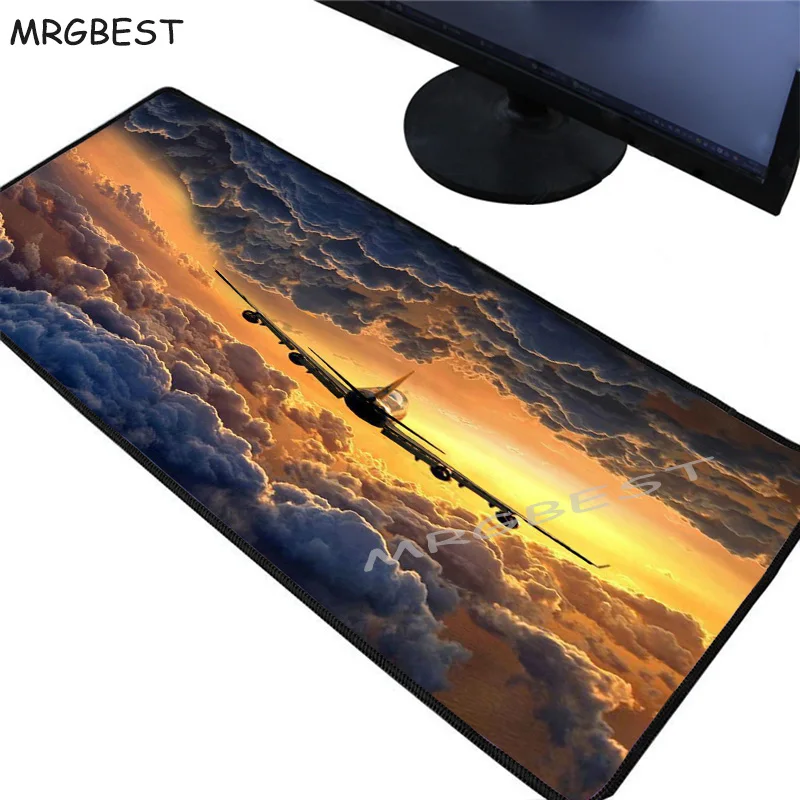 

MRGBEST Popular Sky Airplane Plain Cool Print PC Computer Mouse Pad Mini Tablet Gamer Mousemat Decoration and Lovers Xl