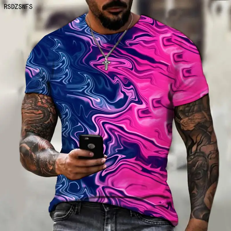 Summer men's short-sleeved T-shirt, 3D printing, Harajuku style, casual fashion wear, quick-drying and breathable clothing
Summer men's short-sleeved T-shirt, 3D printing, Harajuku style, casual fashion wear, quick-drying and breathable clothing
