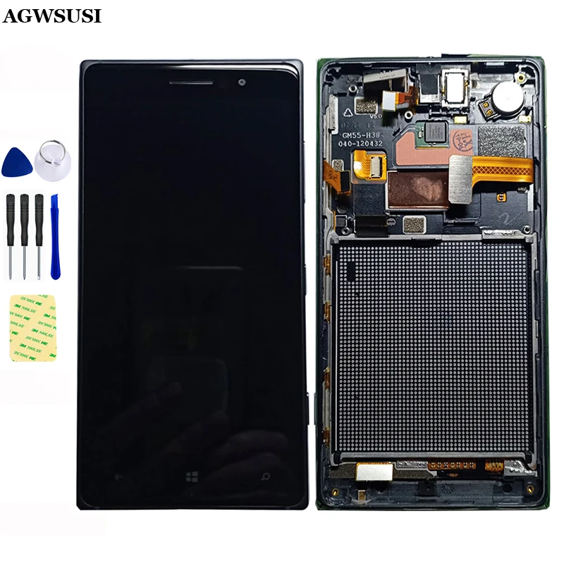 Для Nokia Lumia 830 N830 ЖК-сенсорный экран дигитайзер Датчик ЖК-дисплей Панель модуль