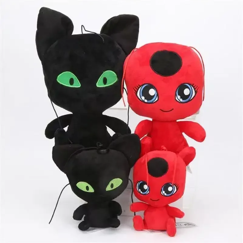 Cat Noir Божья коровка Игрушка Фигурка Черный Красный Кукла Периферийные устройства