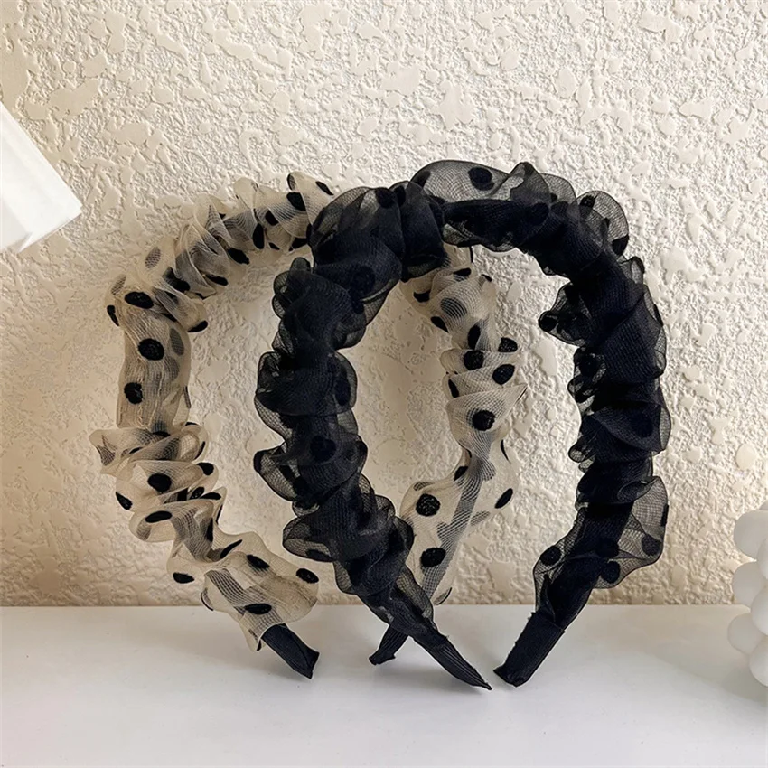 New KoreaFashion Headband Women Dots Snowflake Shape Hairband Adult Girls Hair Accessories Fresh Mesh Cloth Hair Hoop Headdress
New KoreaFashion Headband Women Dots Snowflake Shape Hairband Adult Girls Hair Accessories Fresh Mesh Cloth Hair Hoop Headdress