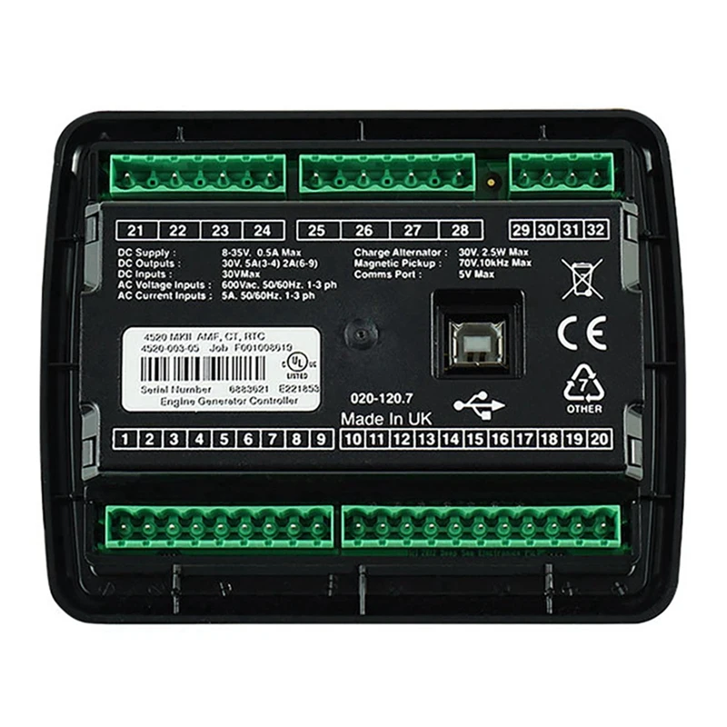 3x DSE4520 MKII контроллер генератора, небольшая панель управления генератором переменного тока 
3x DSE4520 MKII контроллер генератора, небольшая панель управления генератором переменного тока