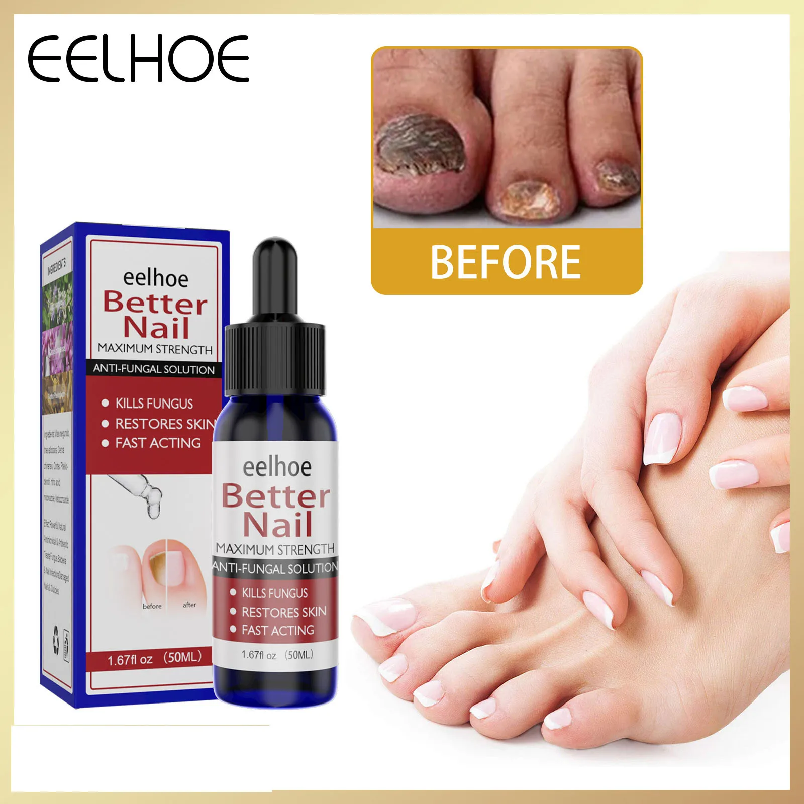 2PCS Fungal Nail Treatment Oil Foot Repair Essence Toe Nail Fungus Removal Gel Anti Infection Cream Fungal Nail Removal 50ML
2PCS Fungal Nail Treatment Oil Foot Repair Essence Toe Nail Fungus Removal Gel Anti Infection Cream Fungal Nail Removal 50ML