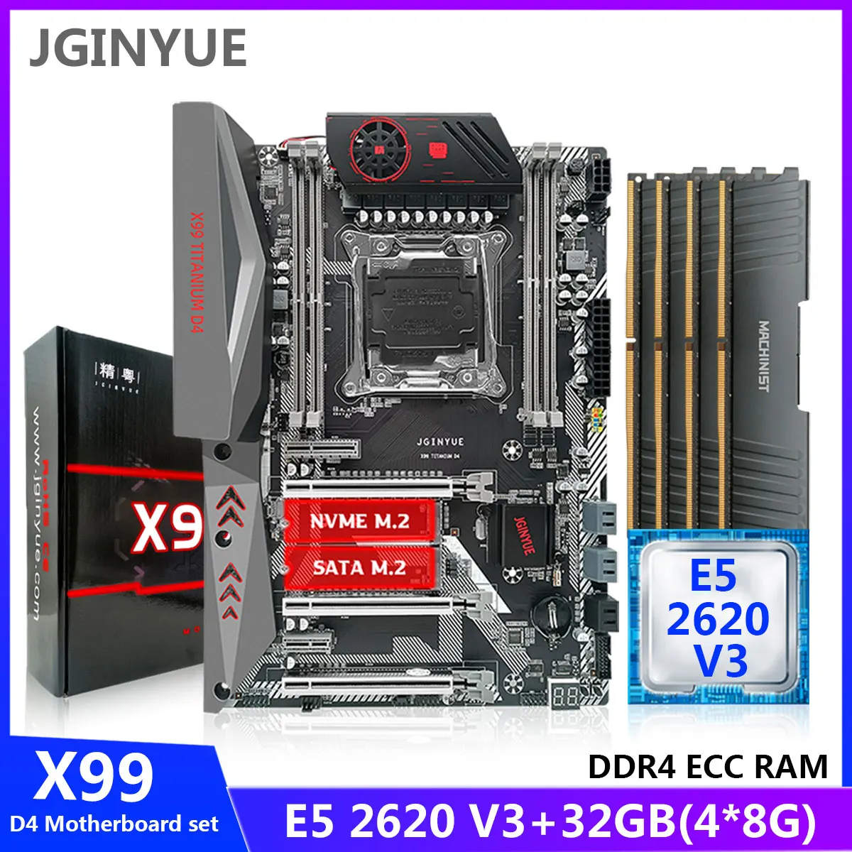 Комплект материнской платы JGINYUE X99 с процессором E5 2620 V3 LAG 2011-3 DDR4 32 Гб 2133 МГц ОЗУ поддержка NVME SATA M.2 четыре канала
Комплект материнской платы JGINYUE X99 с процессором E5 2620 V3 LAG 2011-3 DDR4 32 Гб 2133 МГц ОЗУ поддержка NVME SATA M.2 четыре канала