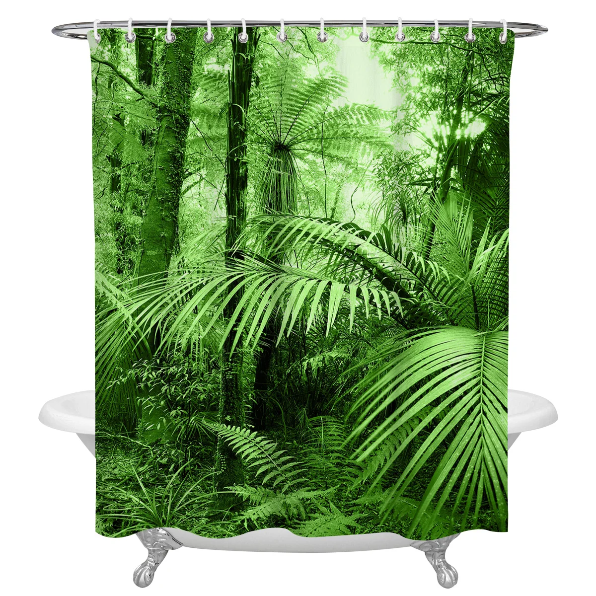 Green Jungle Forest Scenery Shower Curtains for Bathroom Waterproof Fabric Bath Curtain with Hooks Waterproof Bath Screen
Green Jungle Forest Scenery Shower Curtains for Bathroom Waterproof Fabric Bath Curtain with Hooks Waterproof Bath Screen
