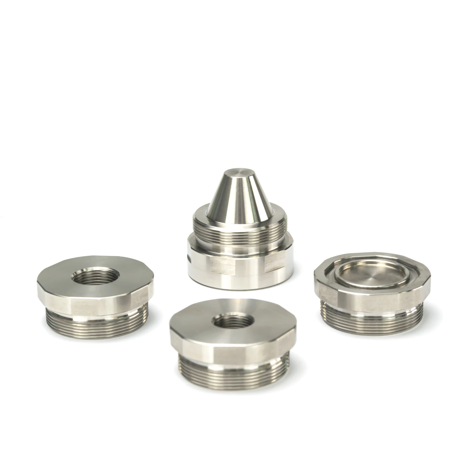 

7"L 1.5''OD 17-4 Stainless Steel Dodecagonal Modular Cleaning Tube Filter 1.375x24 MST 8x Cups with 1/2x28 + 5/8x24 End Caps