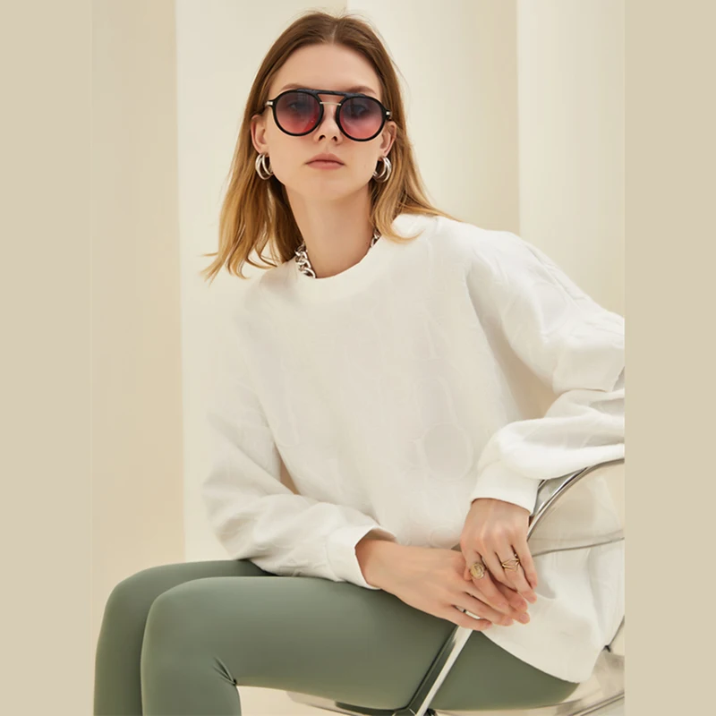 White Oversized Vintage Pullover Jacquard Letter Korean Style Cotton Fleece Warm Winter Crewneck Streetwear Sweatshirts Women
White Oversized Vintage Pullover Jacquard Letter Korean Style Cotton Fleece Warm Winter Crewneck Streetwear Sweatshirts Women