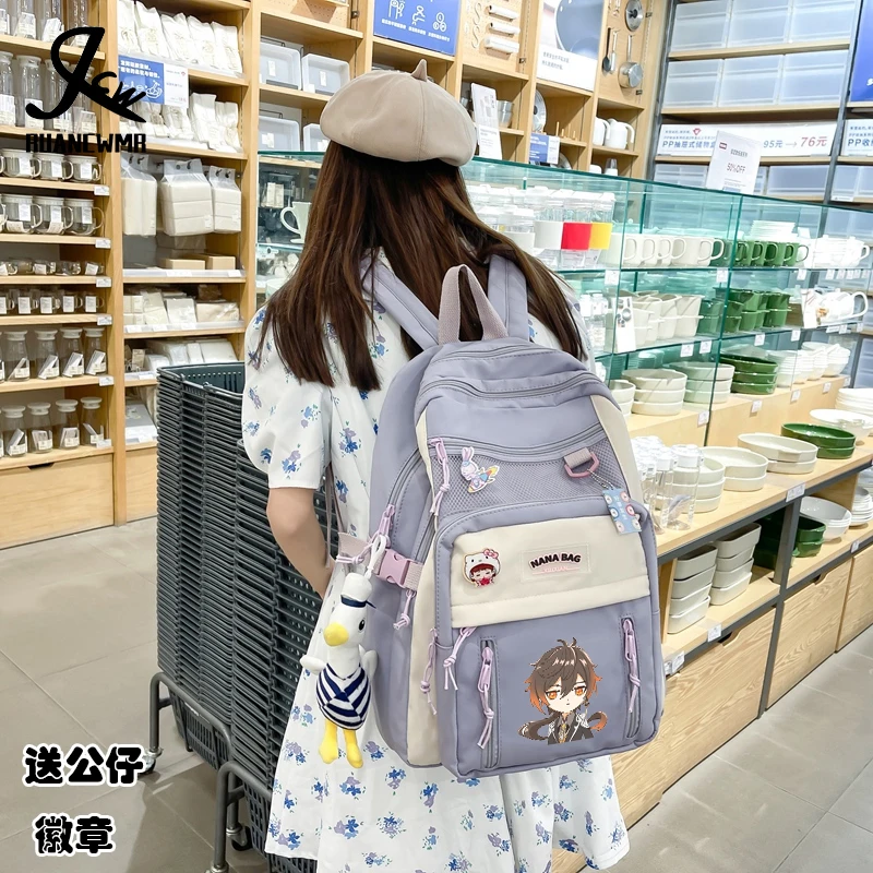 Anime Game Genshin Impact Zhongli Xiao Backpack Japanese Ins High-capacity Personalized Unisex Student Schoolbag Fashionable
Anime Game Genshin Impact Zhongli Xiao Backpack Japanese Ins High-capacity Personalized Unisex Student Schoolbag Fashionable