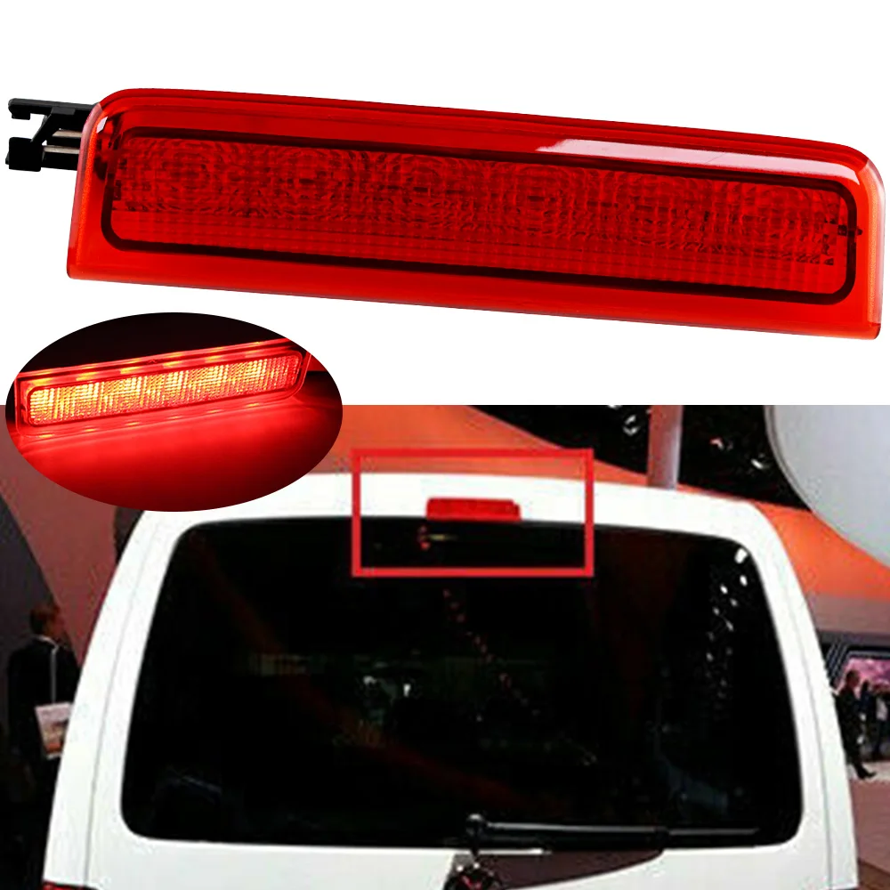 

Smoke RED LENS For VW Caddy 2004-2015 Third 3rd Centre High Level Rear Brake Light 2K0945087C Stop Lamp Car LED Light Bulbs