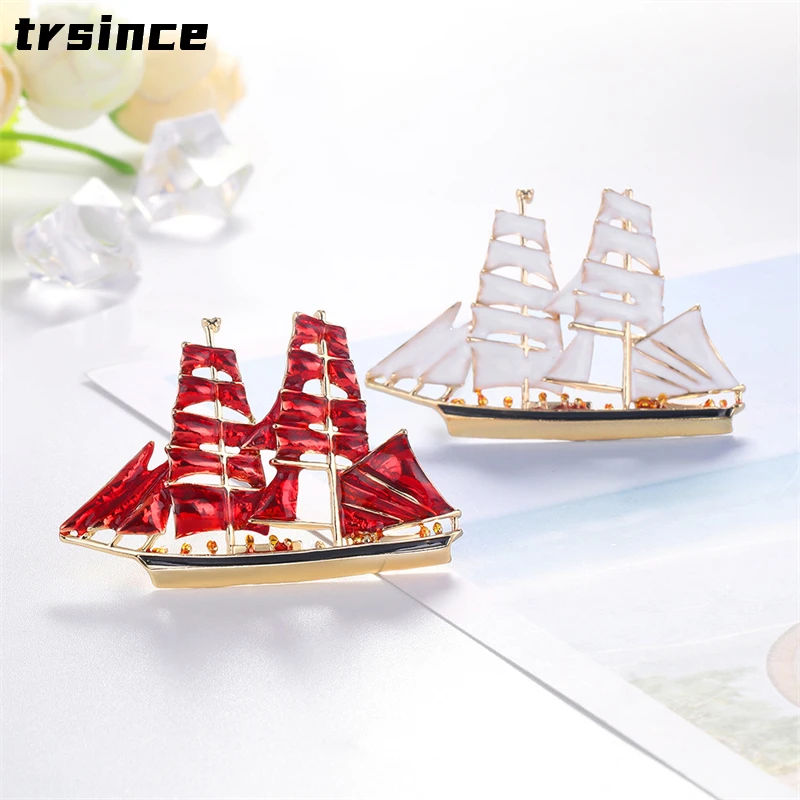 Fun Red Sailing Alloy Brooch Female Clothing Accessories Voyage Boat Brooches Holiday Gift
Fun Red Sailing Alloy Brooch Female Clothing Accessories Voyage Boat Brooches Holiday Gift