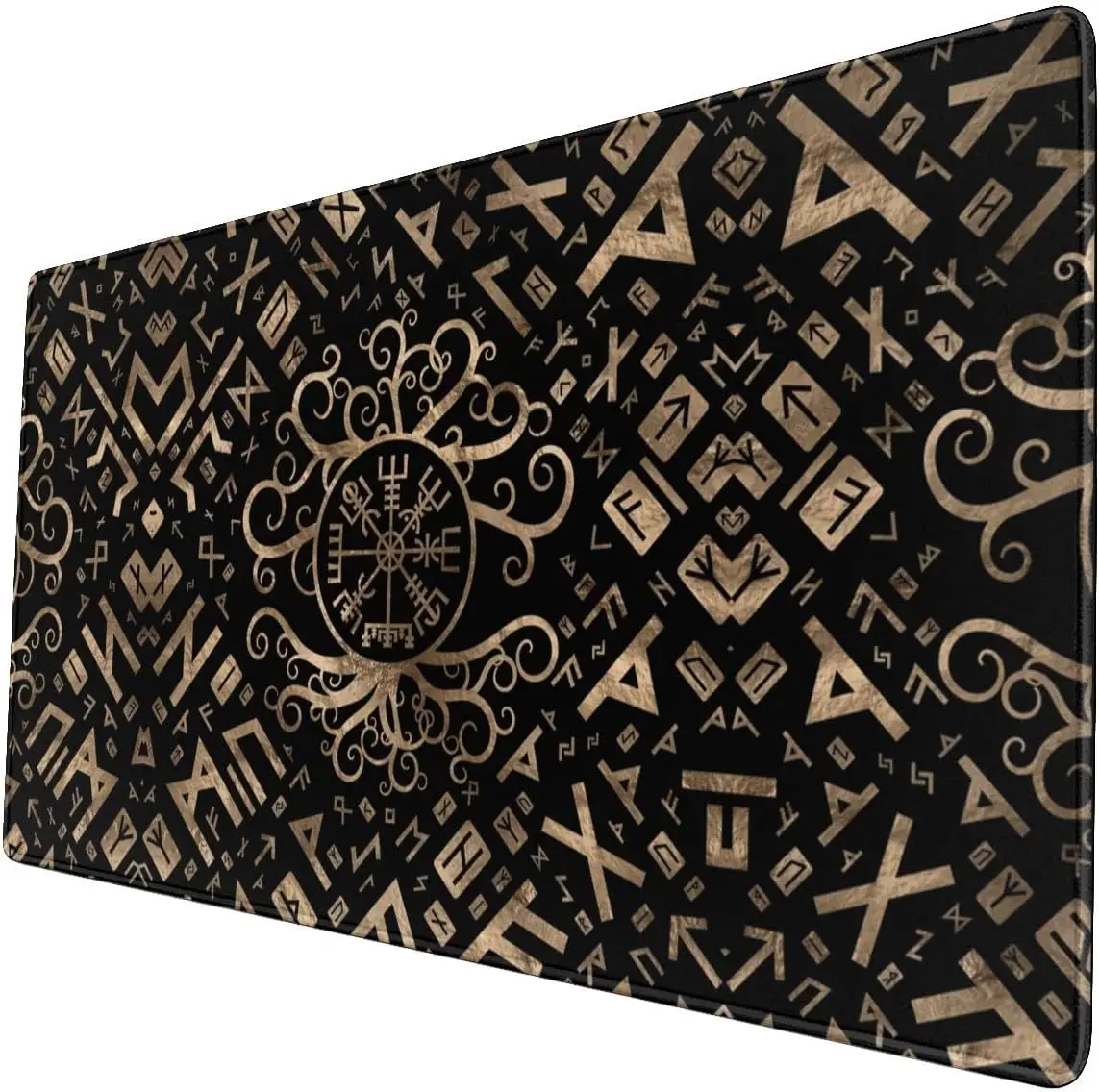 Большой коврик для мыши с изображением золотых мифологических символов викингов
Большой коврик для мыши с изображением золотых мифологических символов викингов