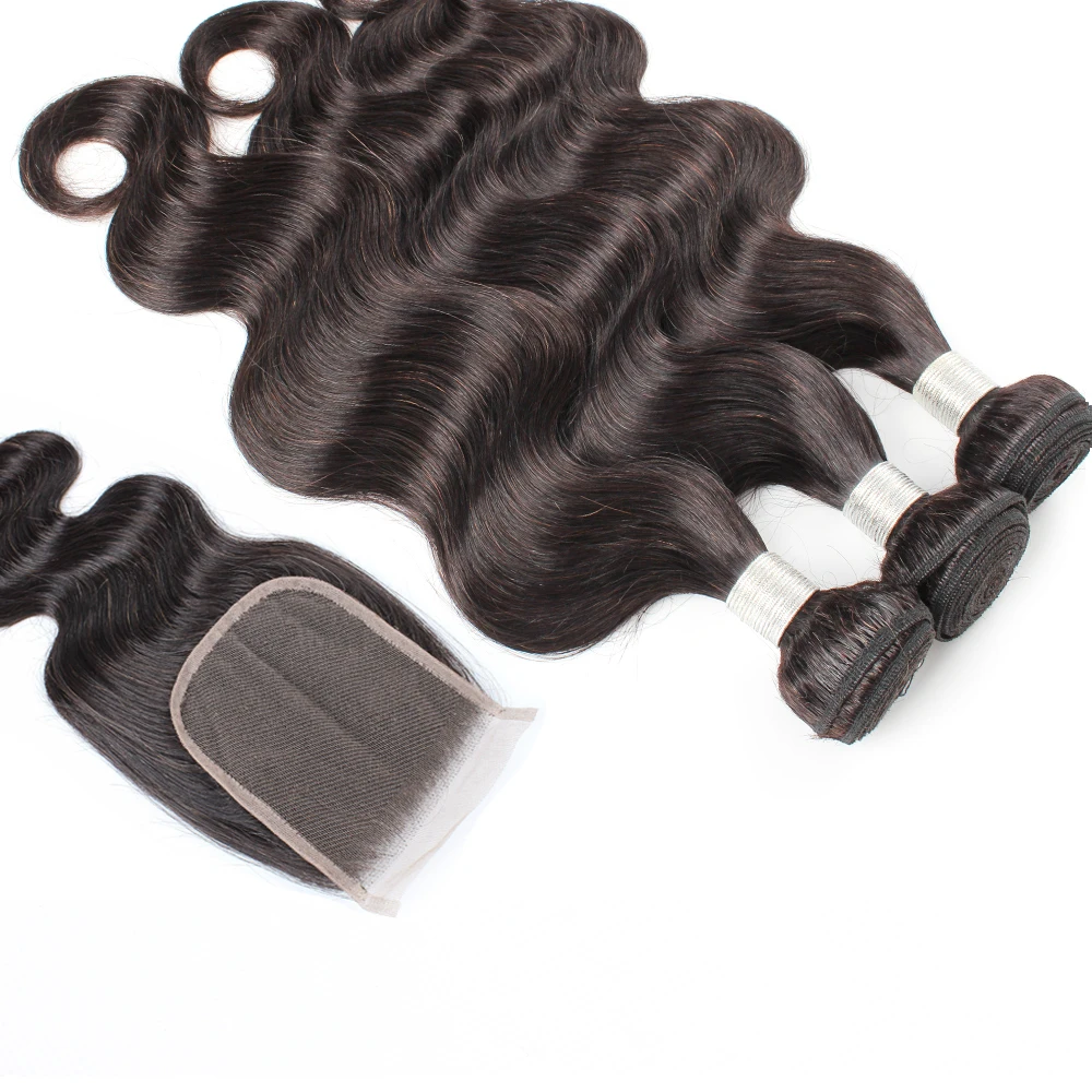 Testa Body Wave 3 Bundles With 4x4 Lace Closure Indian Human Hair Extension 200g/Set Natural Color Hair Transparent Swiss Lace
Testa Body Wave 3 Bundles With 4x4 Lace Closure Indian Human Hair Extension 200g/Set Natural Color Hair Transparent Swiss Lace