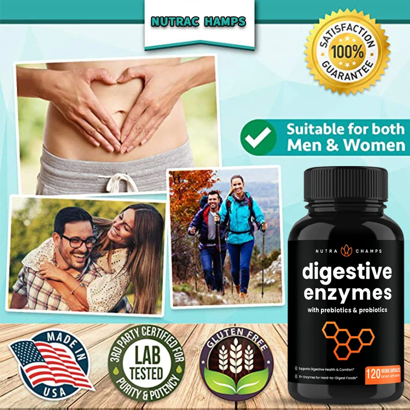 Constipation and Gas Relief Contains Probiotics and Prebiotics Digestive Supplement with Bromelain Relieves Bloating
Constipation and Gas Relief Contains Probiotics and Prebiotics Digestive Supplement with Bromelain Relieves Bloating
