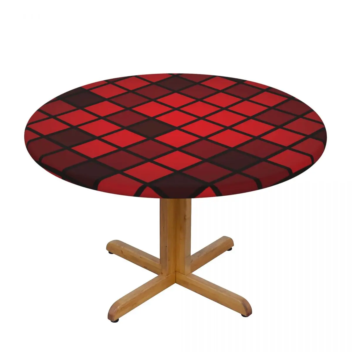 Fitted Round Tablecloth Protector Soft Table Cover Red Geometric Anti-Scald Plate Kitchen Tablemat
Fitted Round Tablecloth Protector Soft Table Cover Red Geometric Anti-Scald Plate Kitchen Tablemat