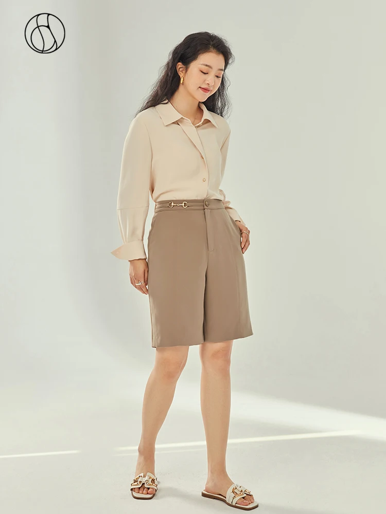 DUSHU Slightly Fat Lady Polo Collar Full Regular Sleeve Shirt Straight Asymmetric Placket Shirt Office Lady Solid Spring Blouses
DUSHU Slightly Fat Lady Polo Collar Full Regular Sleeve Shirt Straight Asymmetric Placket Shirt Office Lady Solid Spring Blouses