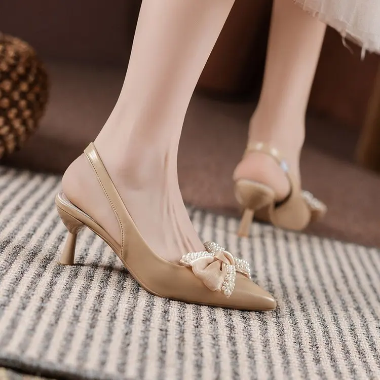 Pearl Sandals High Heels Fashion Womens Shoes 2022 Suit Female Beige Shallow Mouth All-Match High-heeled Luxury Closed Comfort P
Pearl Sandals High Heels Fashion Womens Shoes 2022 Suit Female Beige Shallow Mouth All-Match High-heeled Luxury Closed Comfort P
